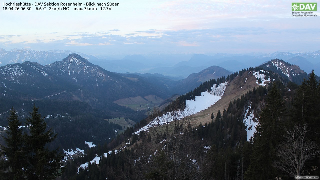 Archiv Foto Webcam Hochries Süd