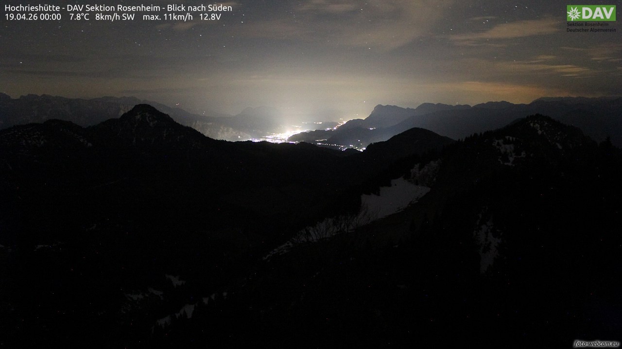 Archiv Foto Webcam Hochries Süd