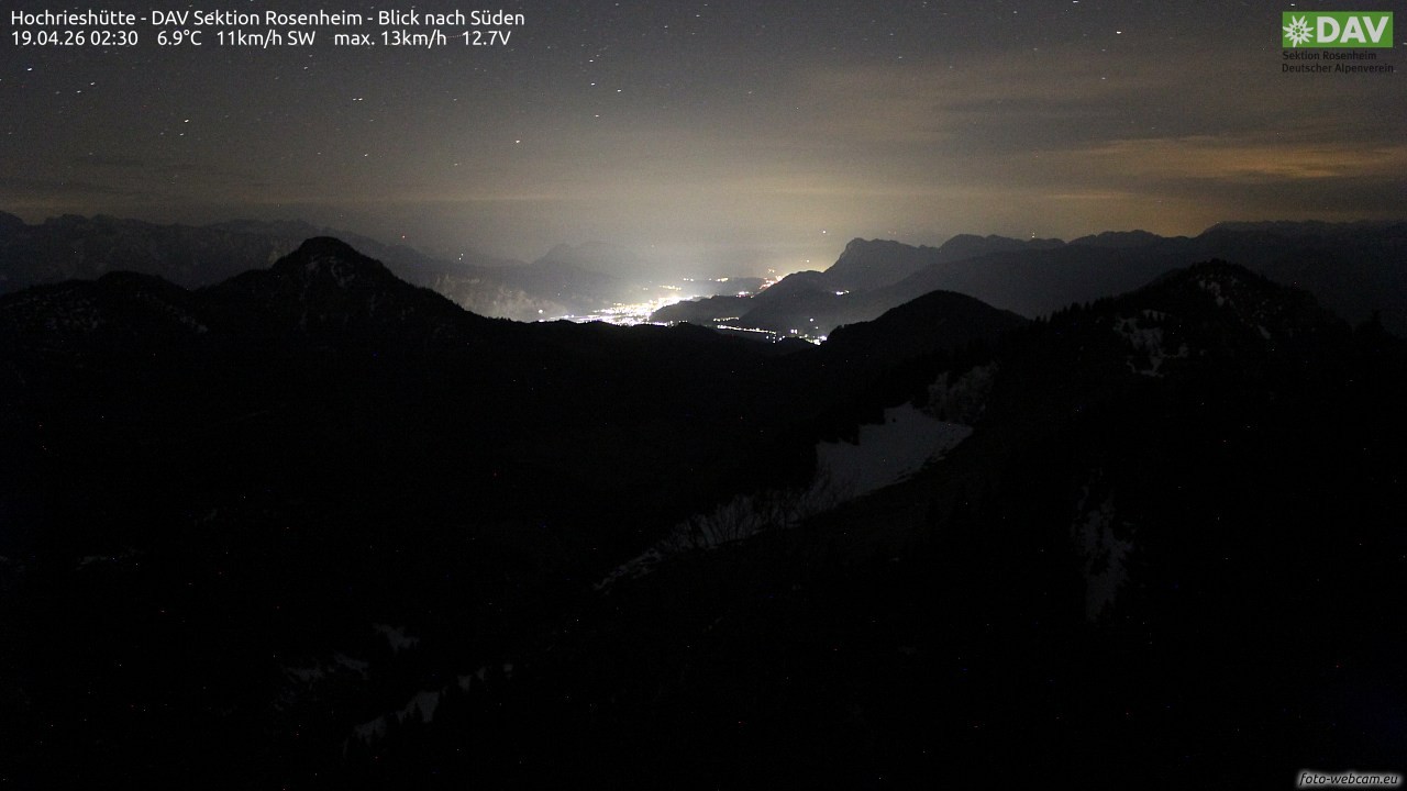 Archiv Foto Webcam Hochries Süd