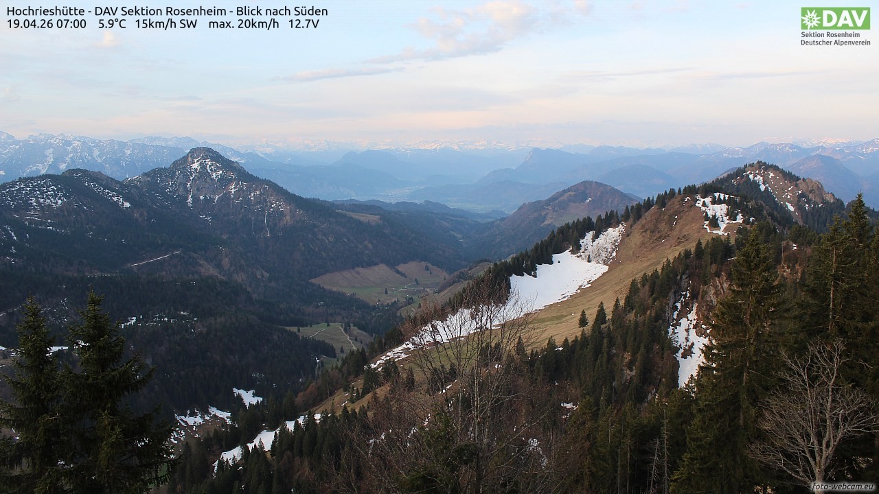 Archiv Foto Webcam Hochries Süd