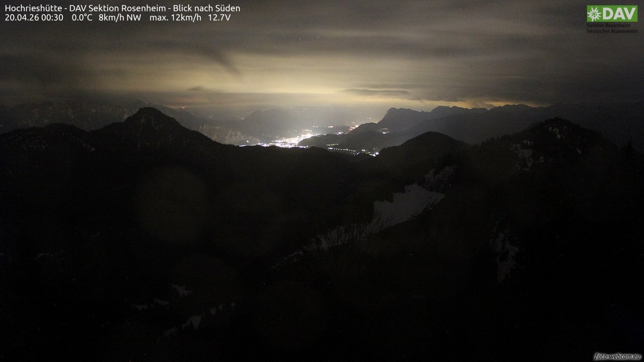 Archiv Foto Webcam Hochries Süd