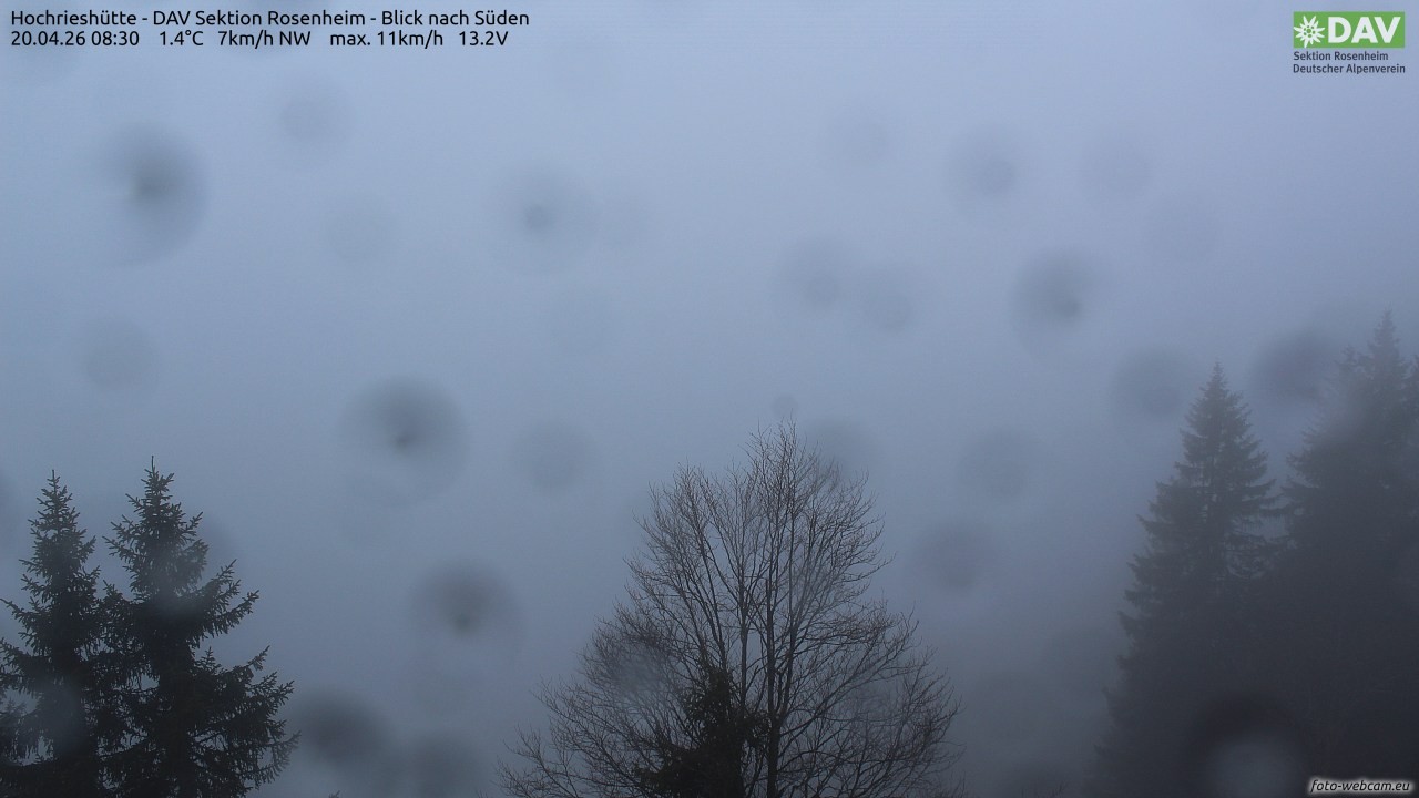 Archiv Foto Webcam Hochries Süd