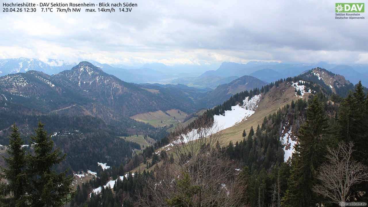 Archiv Foto Webcam Hochries Süd