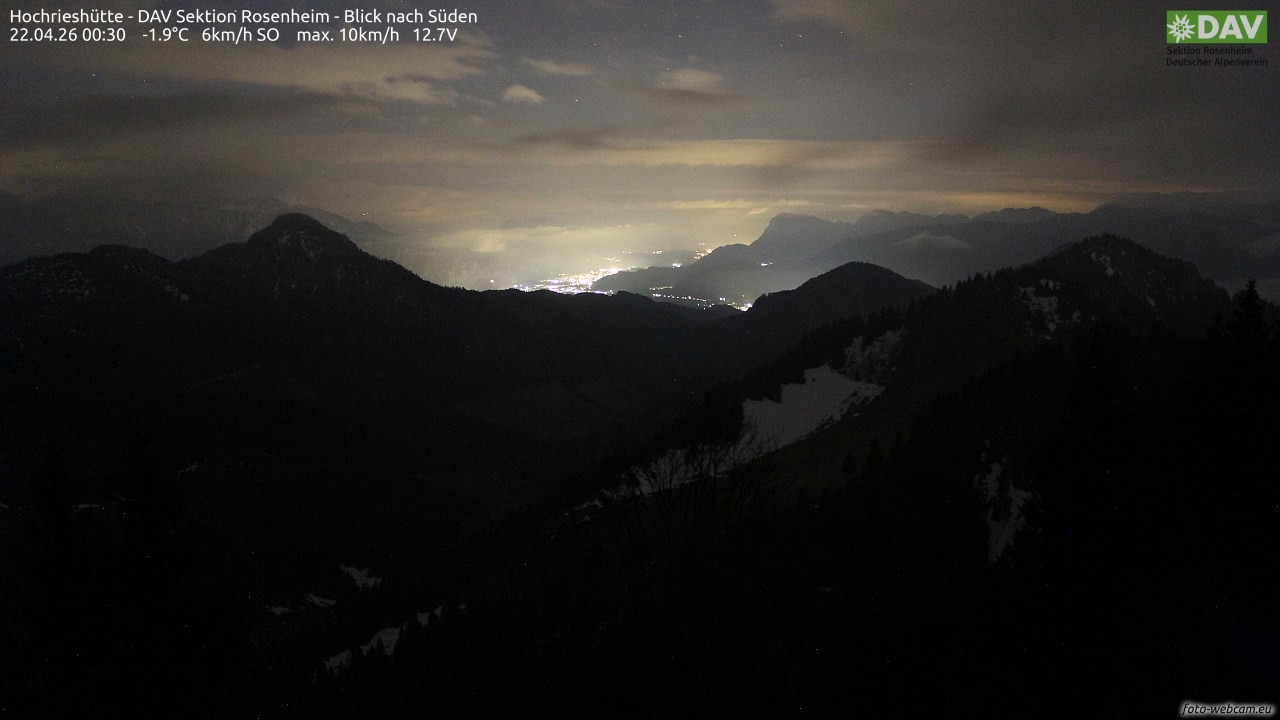 Archiv Foto Webcam Hochries Süd