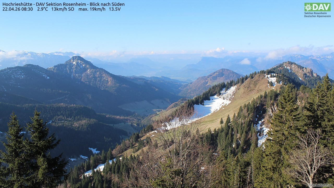 Archiv Foto Webcam Hochries Süd