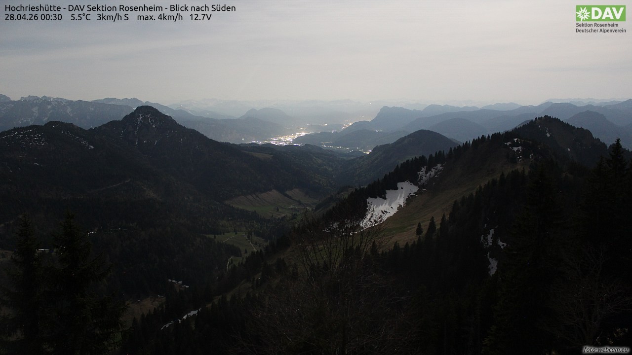 Archiv Foto Webcam Hochries Süd