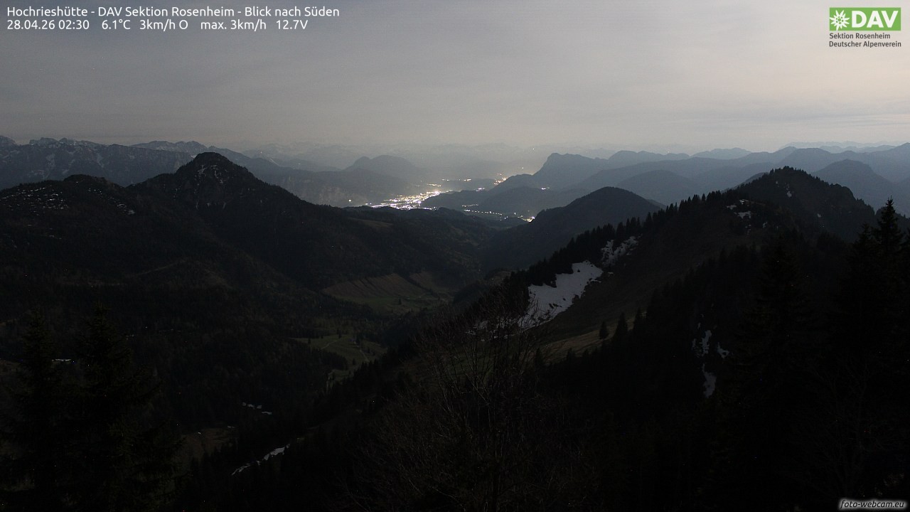 Archiv Foto Webcam Hochries Süd