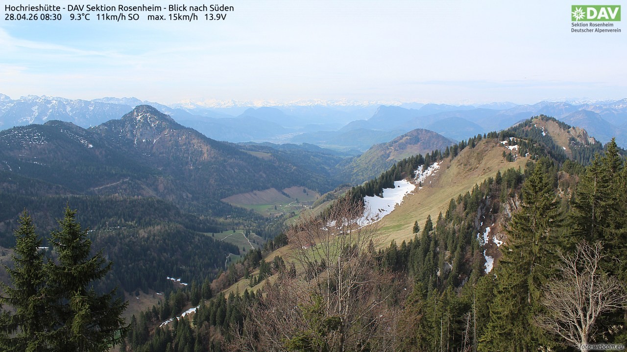 Archiv Foto Webcam Hochries Süd