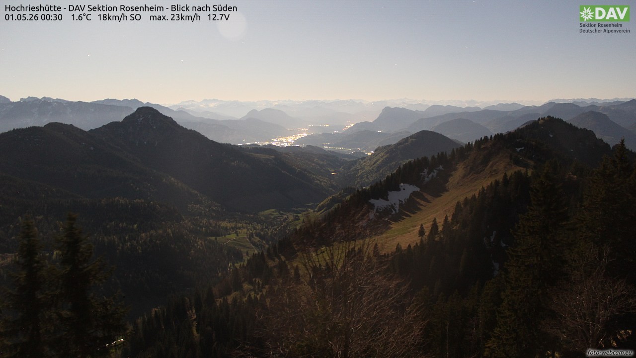 Archiv Foto Webcam Hochries Süd