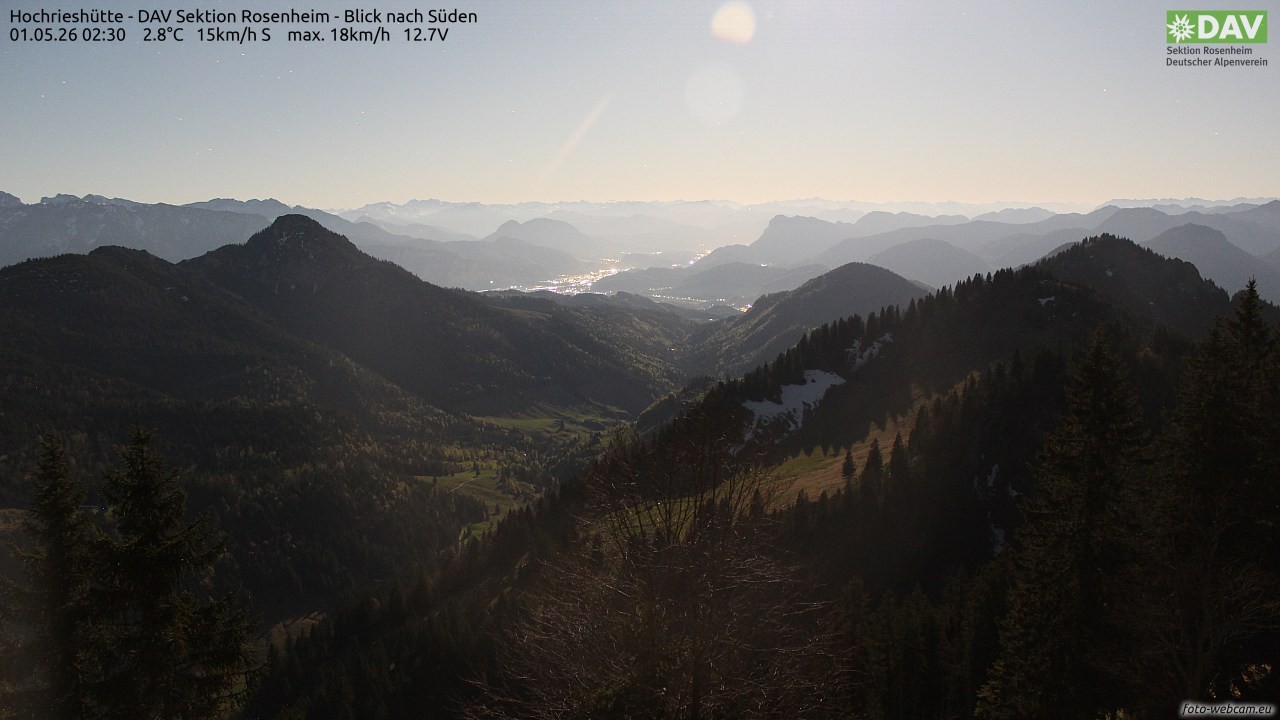 Archiv Foto Webcam Hochries Süd