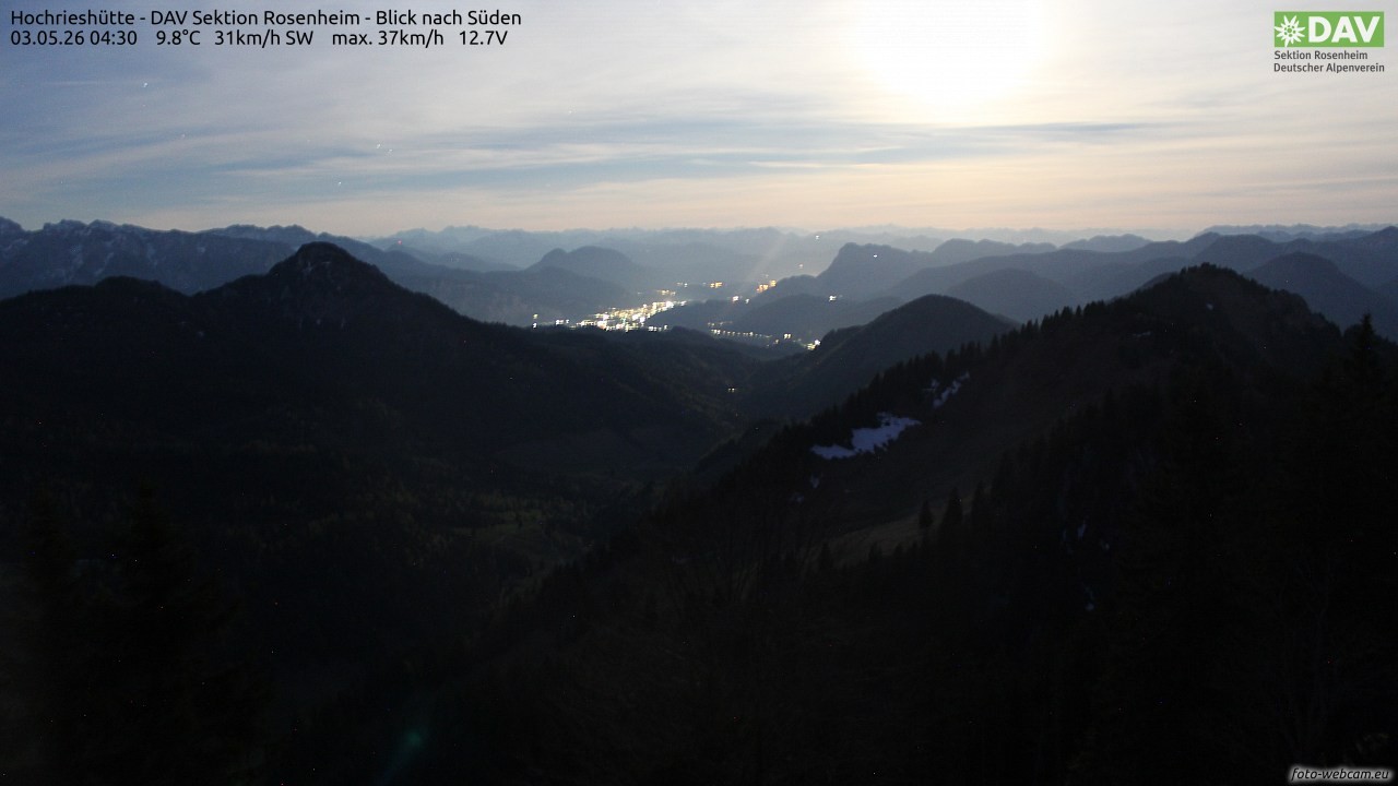Archiv Foto Webcam Hochries Süd