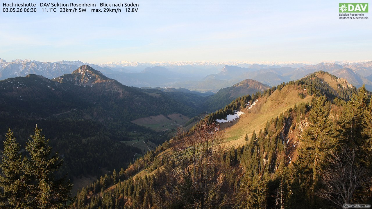 Archiv Foto Webcam Hochries Süd
