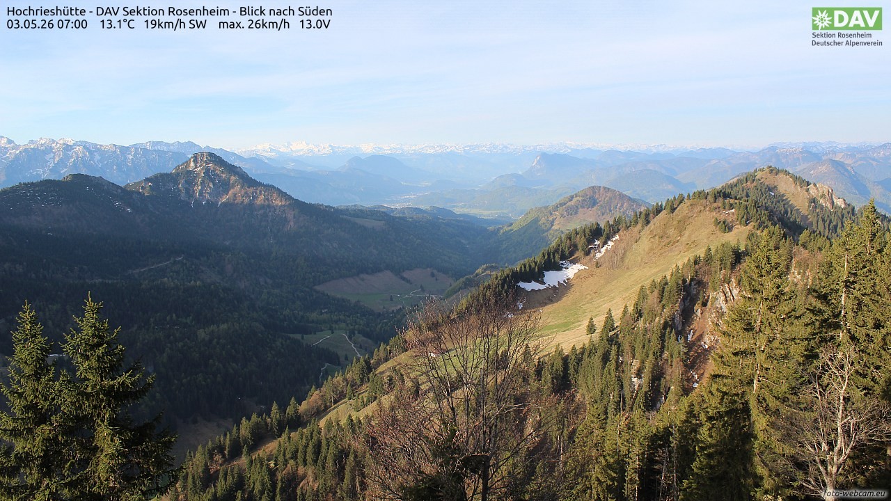 Archiv Foto Webcam Hochries Süd