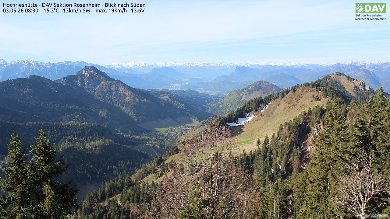 Archiv Foto Webcam Hochries Süd