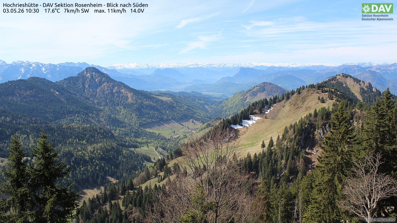 Archiv Foto Webcam Hochries Süd