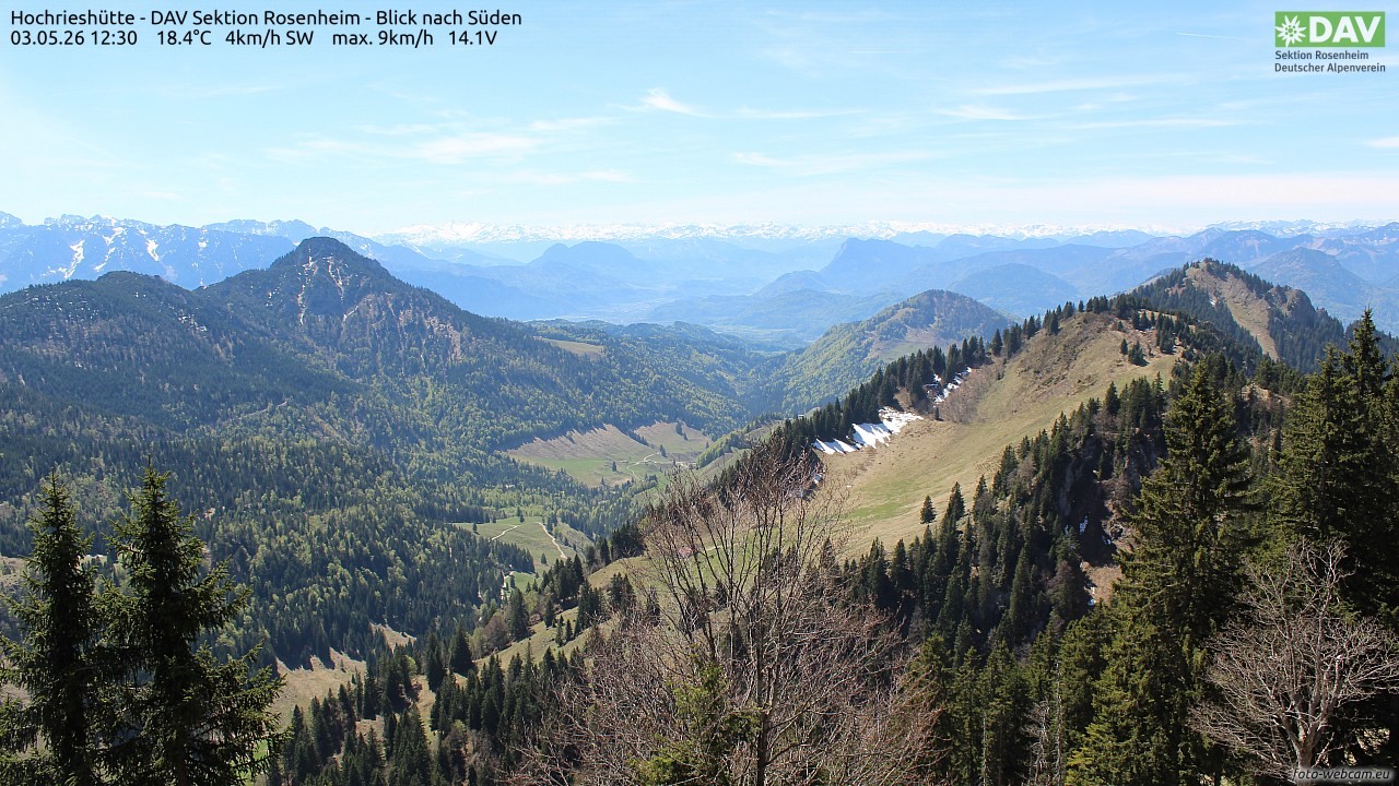 Archiv Foto Webcam Hochries Süd
