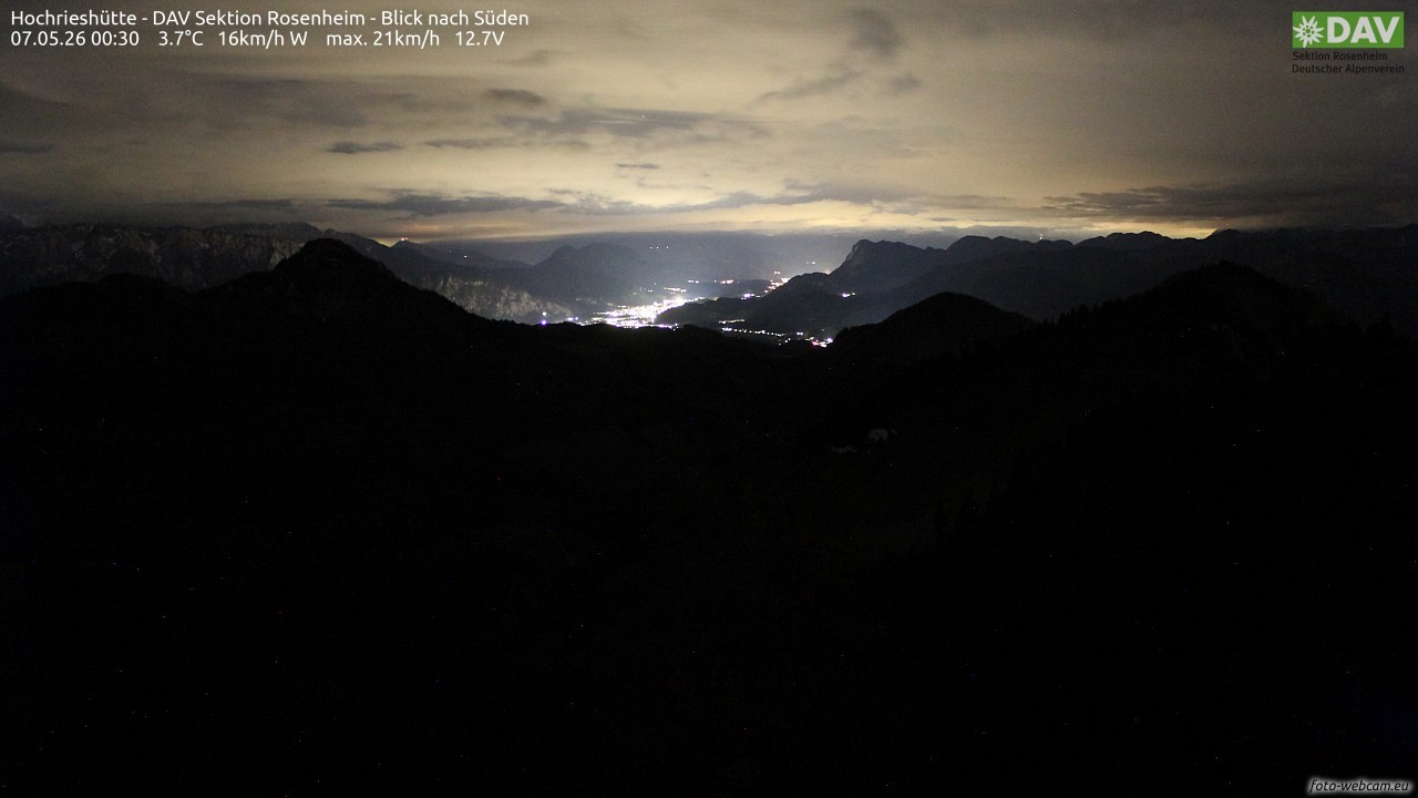 Archiv Foto Webcam Hochries Süd