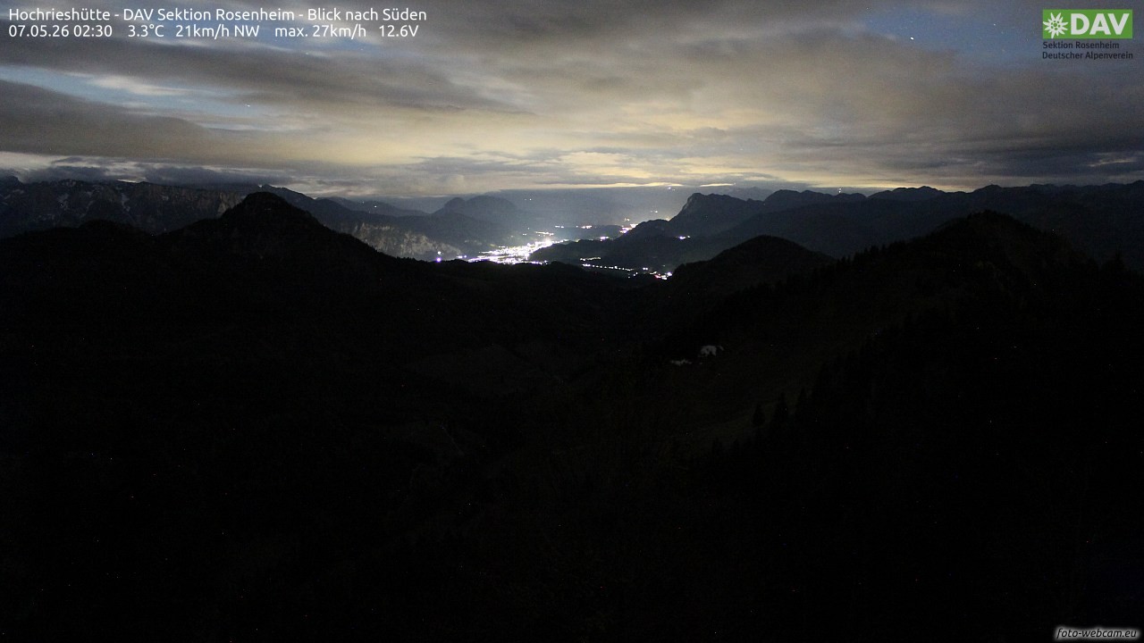 Archiv Foto Webcam Hochries Süd