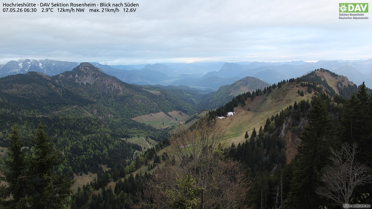 Archiv Foto Webcam Hochries Süd