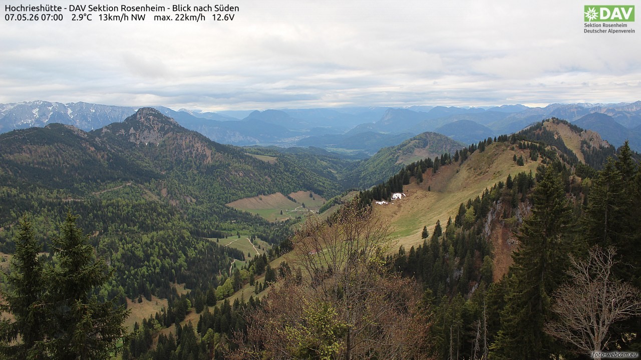 Archiv Foto Webcam Hochries Süd