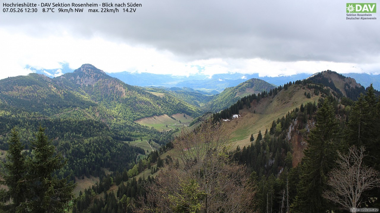 Archiv Foto Webcam Hochries Süd
