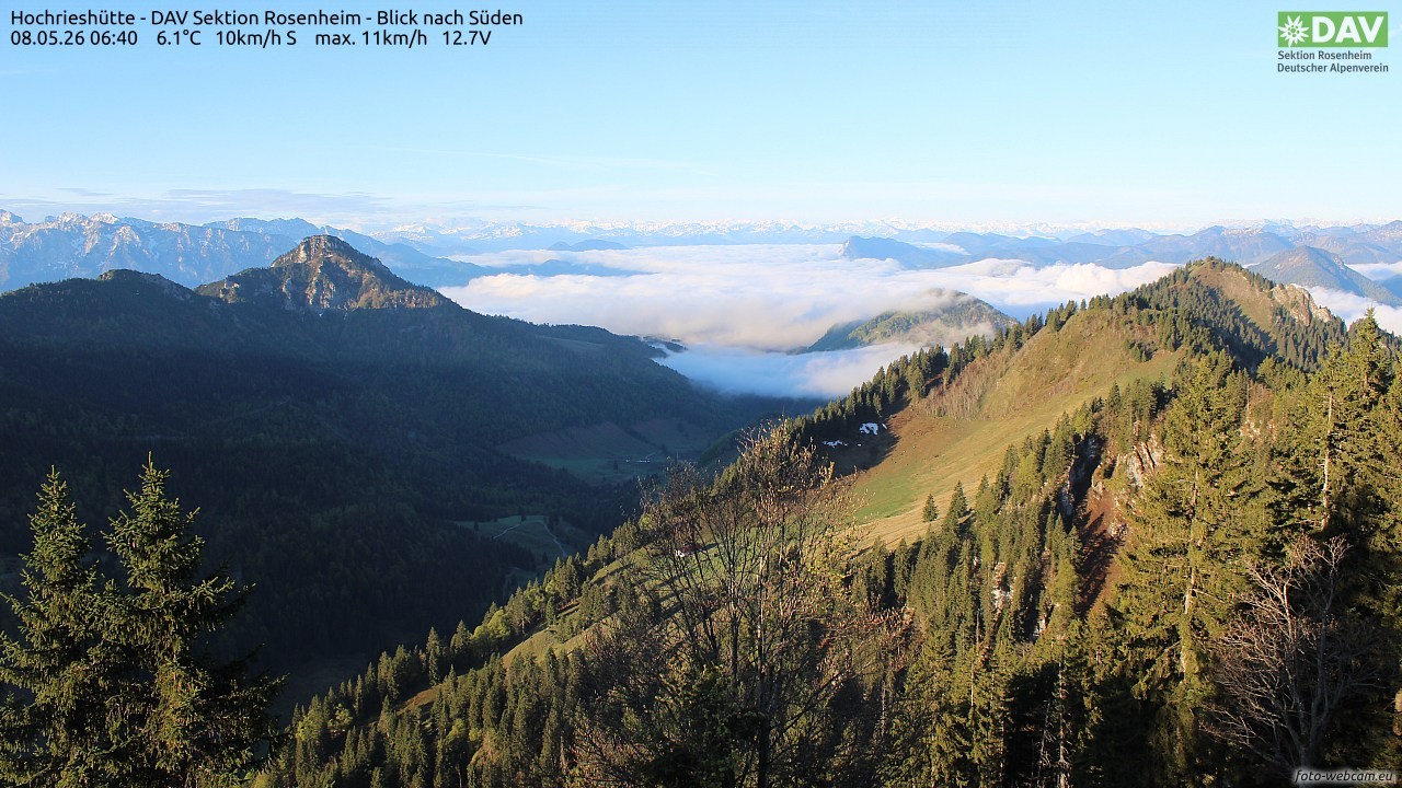 Archiv Foto Webcam Hochries Süd