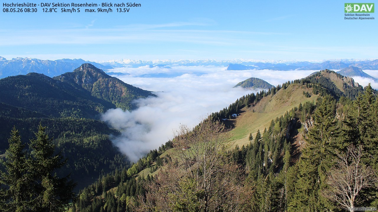 Archiv Foto Webcam Hochries Süd