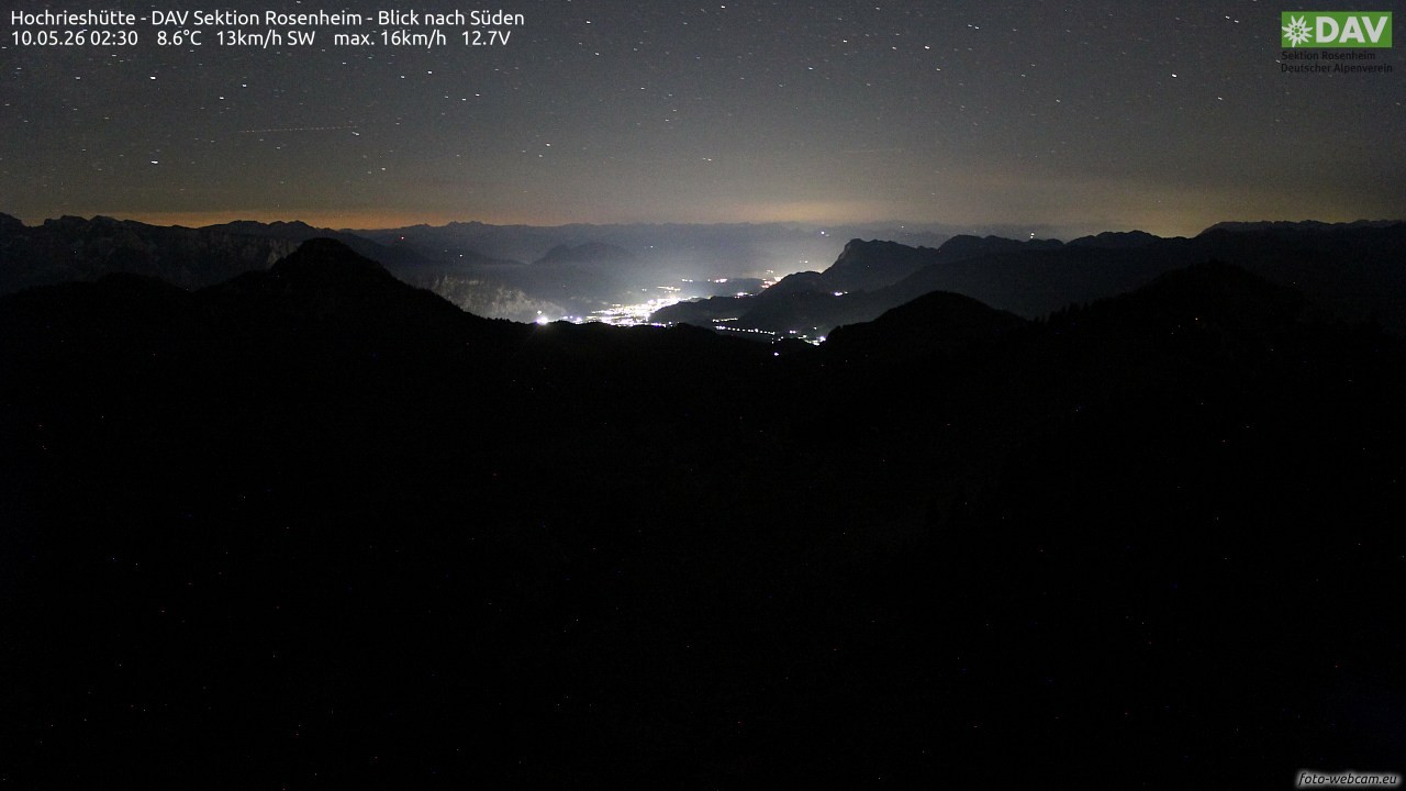 Archiv Foto Webcam Hochries Süd