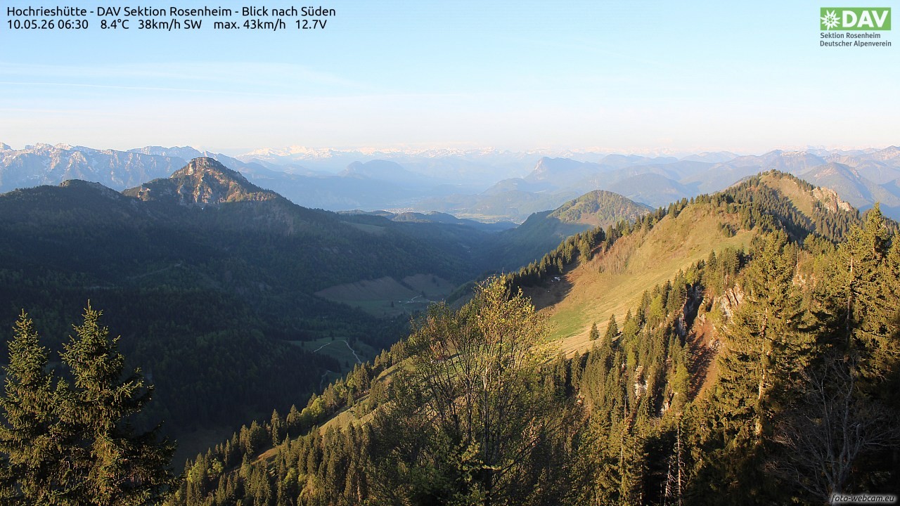 Archiv Foto Webcam Hochries Süd