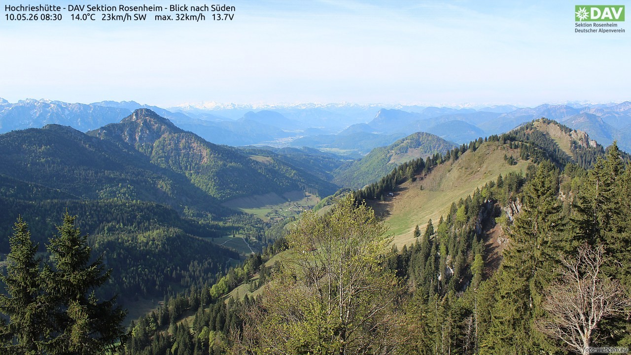Archiv Foto Webcam Hochries Süd