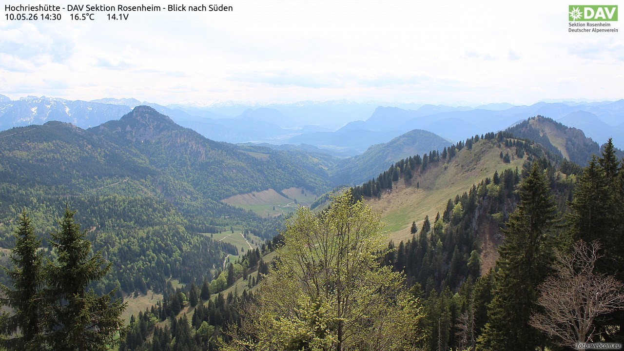 Archiv Foto Webcam Hochries Süd
