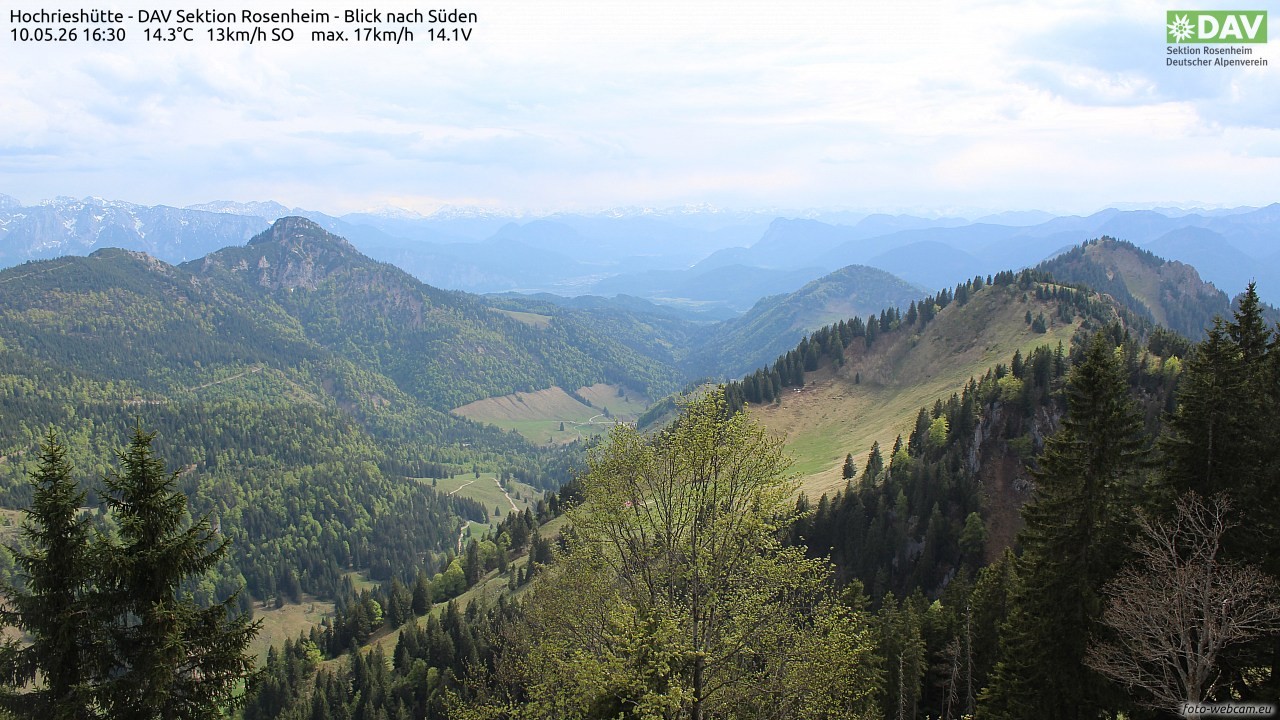 Archiv Foto Webcam Hochries Süd