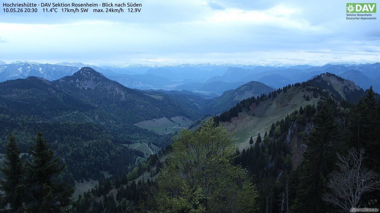 Archiv Foto Webcam Hochries Süd