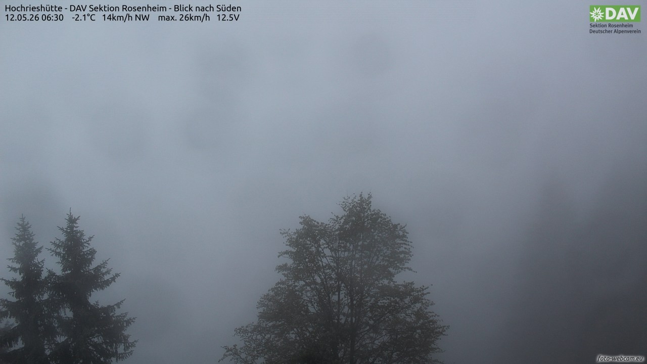Archiv Foto Webcam Hochries Süd