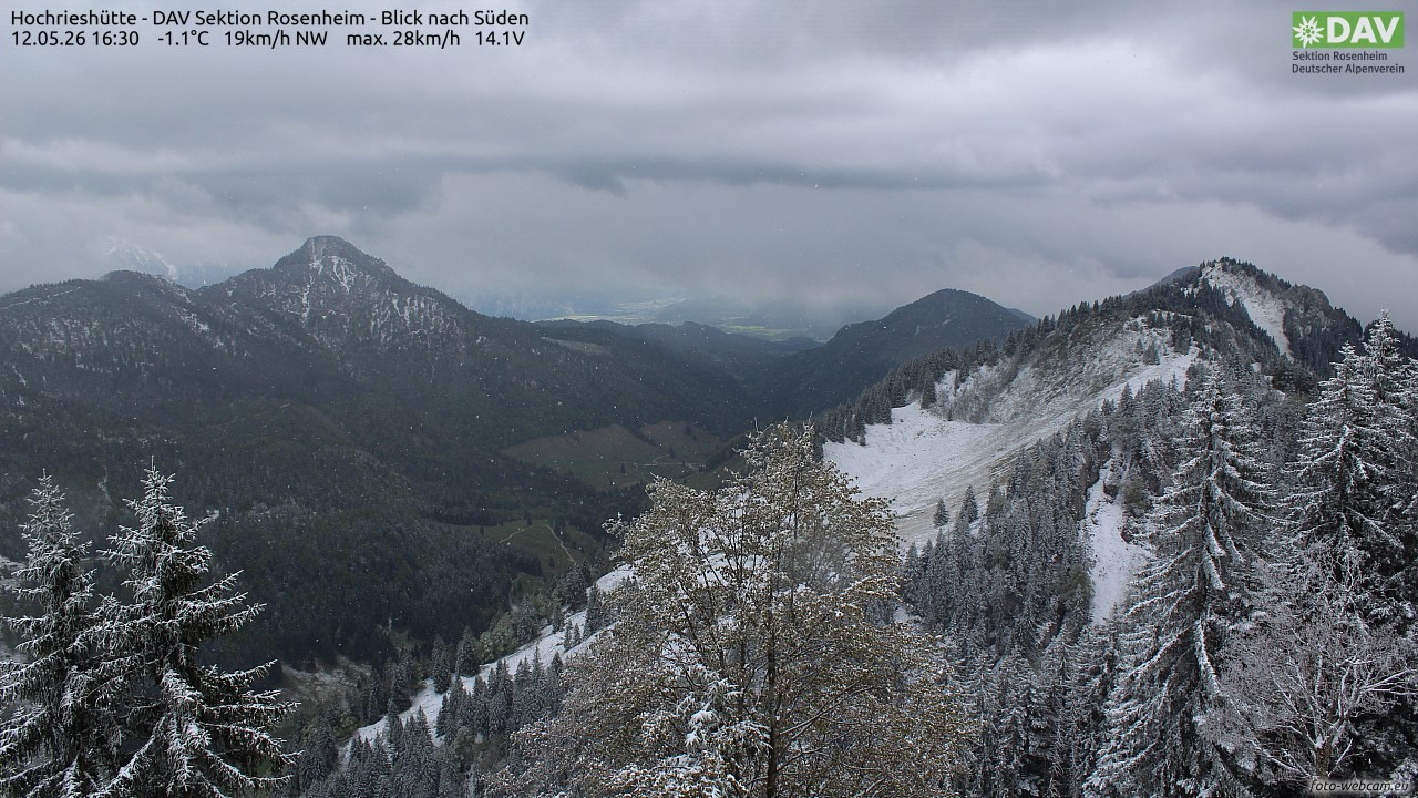 Archiv Foto Webcam Hochries Süd