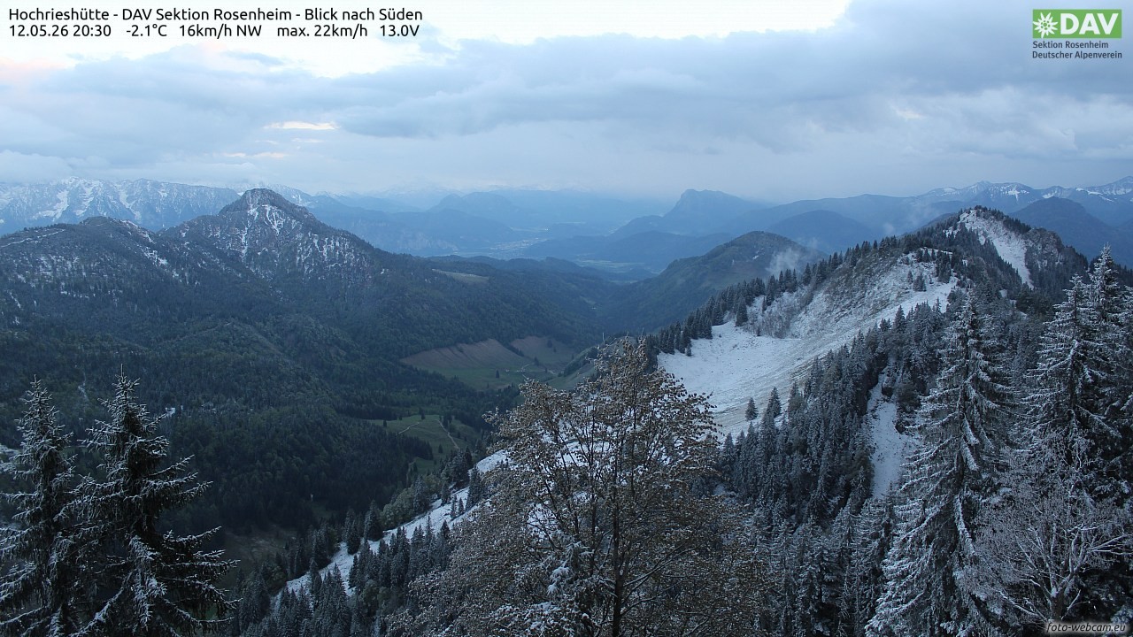 Archiv Foto Webcam Hochries Süd
