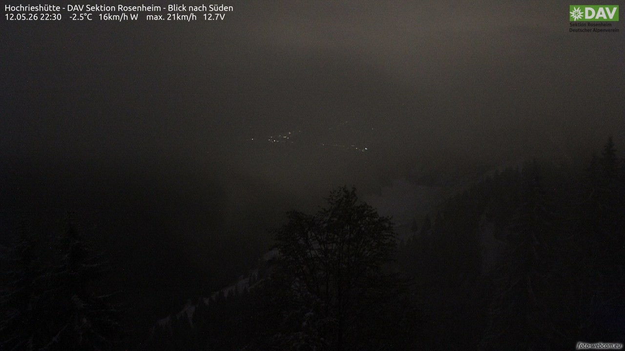 Archiv Foto Webcam Hochries Süd
