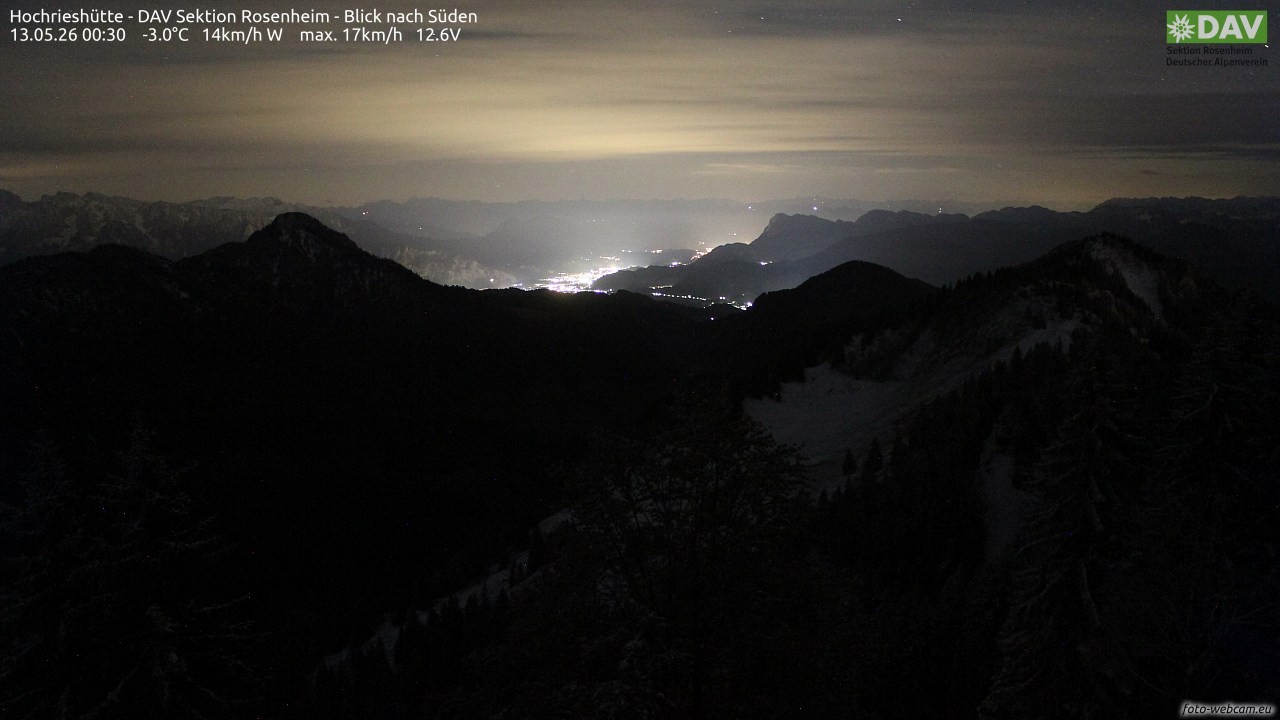 Archiv Foto Webcam Hochries Süd