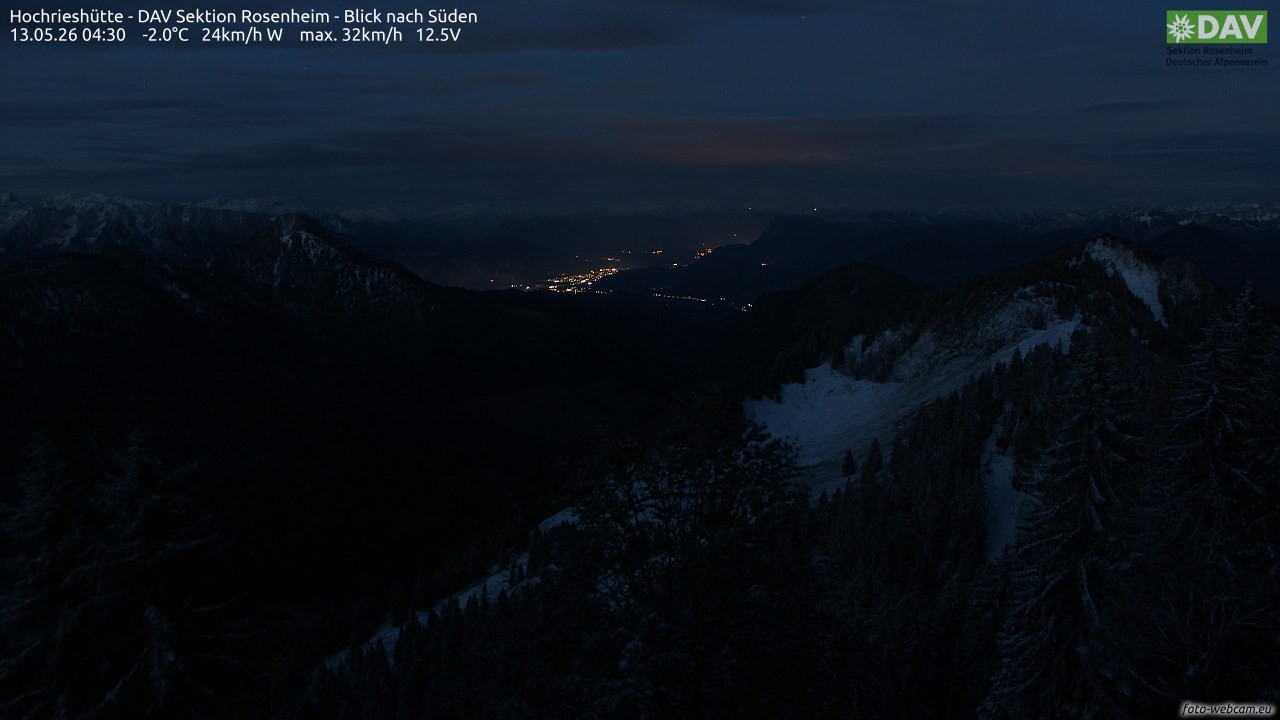 Archiv Foto Webcam Hochries Süd
