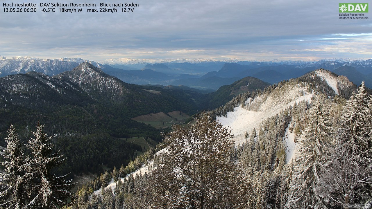 Archiv Foto Webcam Hochries Süd