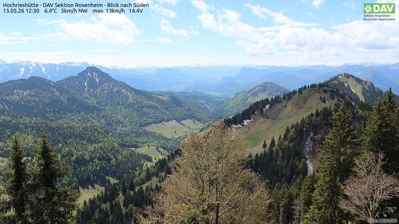 Archiv Foto Webcam Hochries Süd