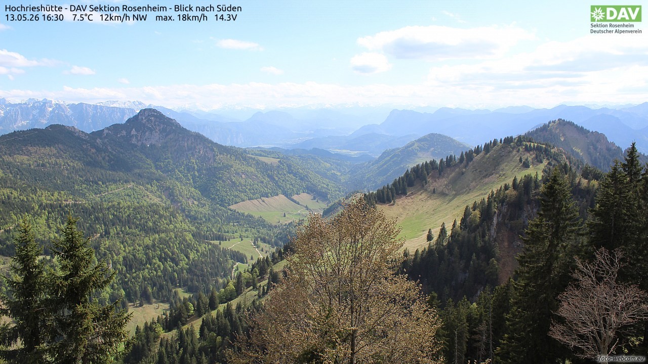 Archiv Foto Webcam Hochries Süd