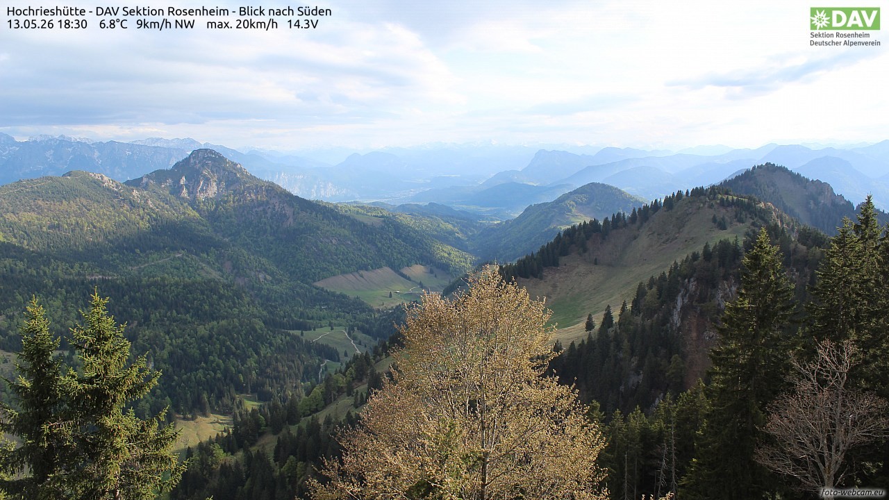 Archiv Foto Webcam Hochries Süd