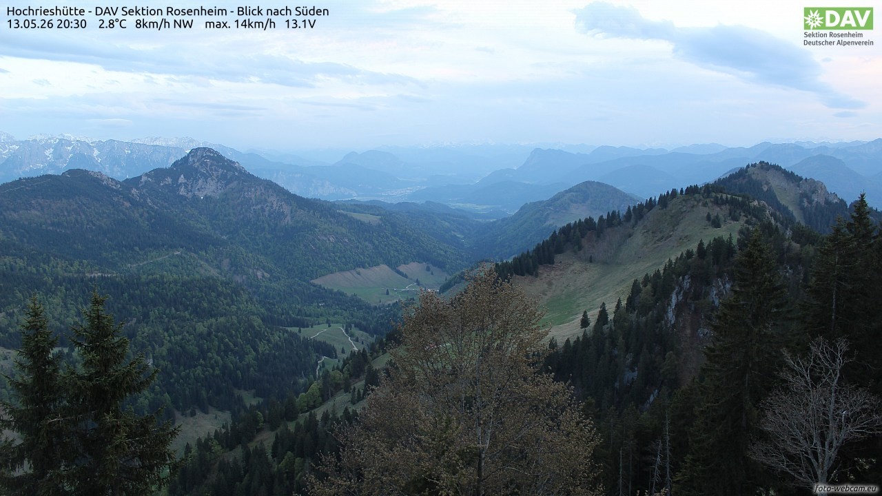 Archiv Foto Webcam Hochries Süd