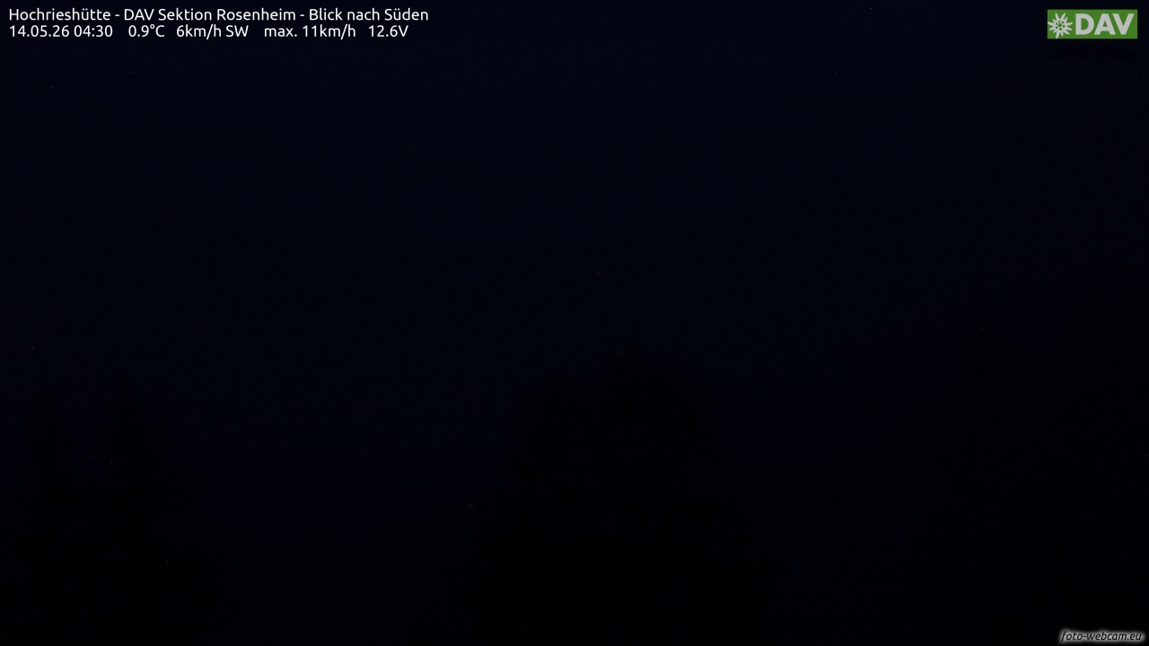 Archiv Foto Webcam Hochries Süd