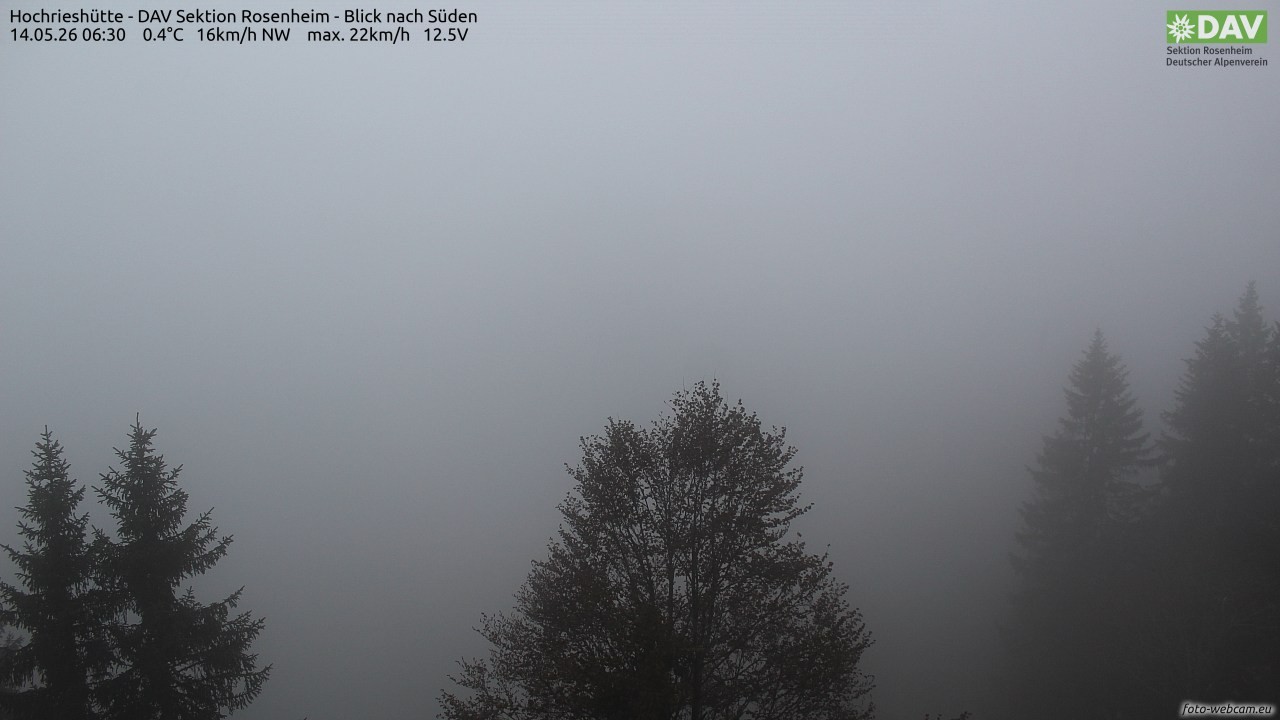 Archiv Foto Webcam Hochries Süd