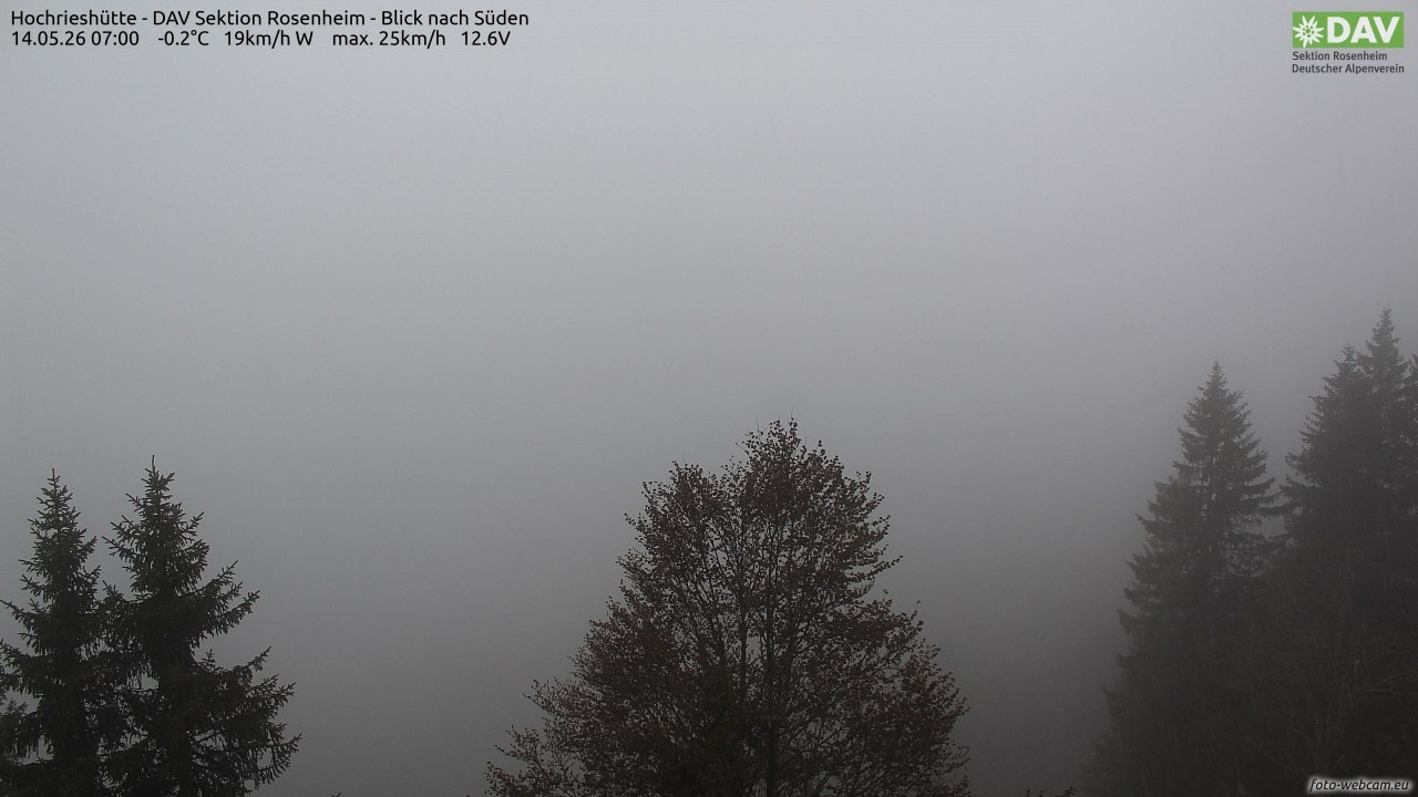 Archiv Foto Webcam Hochries Süd