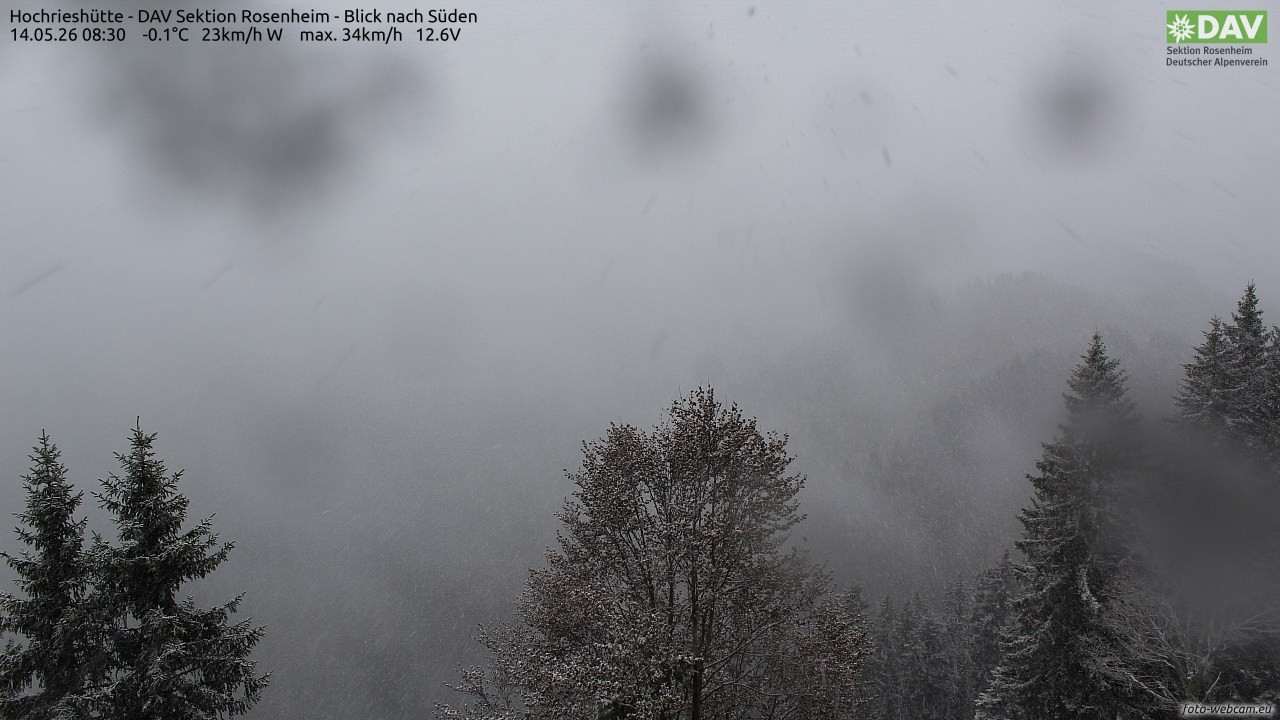 Archiv Foto Webcam Hochries Süd