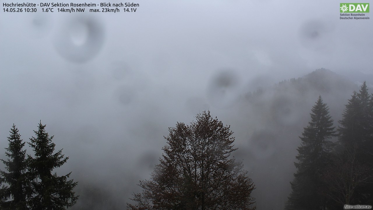 Archiv Foto Webcam Hochries Süd