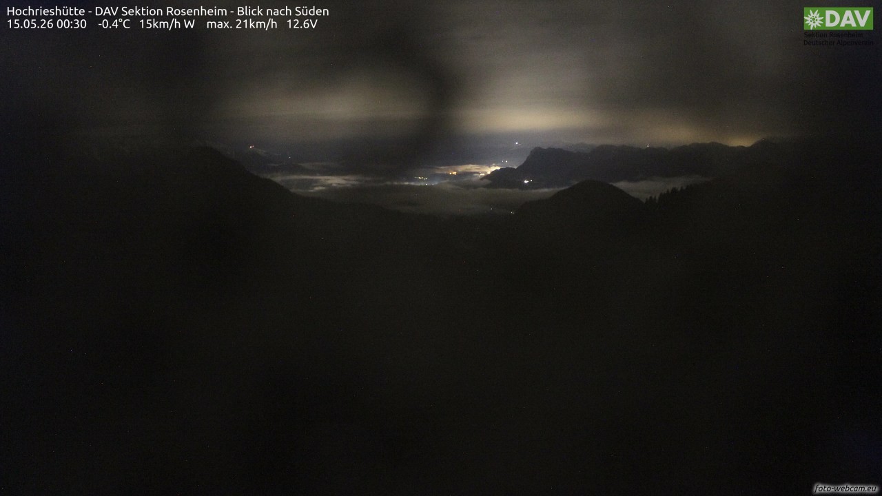 Archiv Foto Webcam Hochries Süd